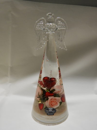 Grand ange en verre coeur